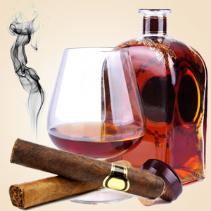 Cognac et cigare